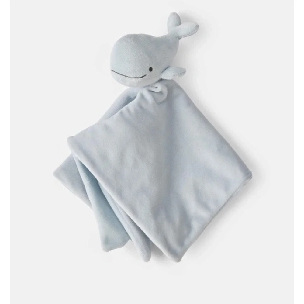 NWT Carters Baby Blue Whale‎ Lovey Cuddle Plush Newborn Infant Security Blanket